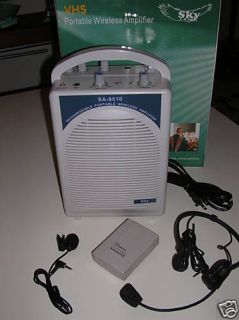 Newly listed GREAT Portable PA System with Wireless Microphones 