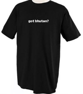 GOT BHUTAN ? COUNTRY PRIDE FLAG T SHIRT TEE SHIRT