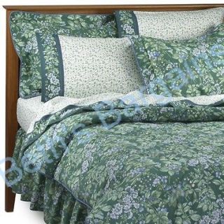   Brambel Green Blue BRAMBLE Fabric Bed Skirt Dust Ruffle Twin Ex Con