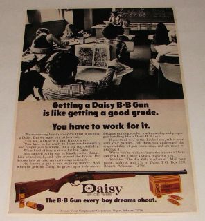 1973 bb gun air rifle ad ~ GETTING A DAISY Work For It