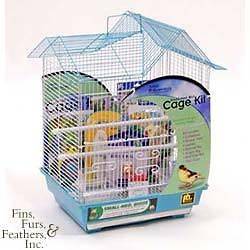 Prevue Pet Products Bird Cage Starter Kit 14 x 11 Whit