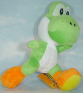 super mario bros green running yoshi 8 soft plush toy
