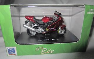   32 SCALE DIE CAST MOTORCYCLE / MINI BIKE / KAWASAKI ZX 12R / MIB