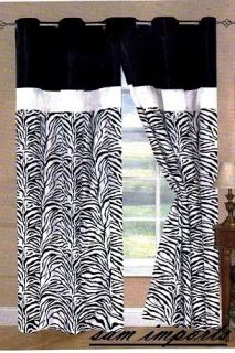 zebra curtain in Curtains, Drapes & Valances