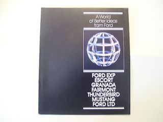 1981 A World of Better Ideas from FORD Brochure   10 pgs 