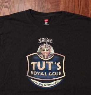 Wynkoop Tuts Royal Gold Imperial Egyptian Ale Beer Brewery T Shirt 