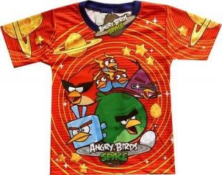 ANGRY BIRDS SPACE Happy Kids Cloht Red cartoon BoysT Shirt Sz.6 Age 2 