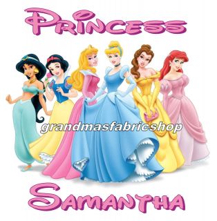   Disney Princess Personalized T Shirt Party Favor Birthday Present Gift