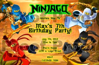 Lego Ninjago Birthday Invitation