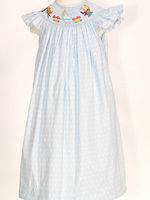 NWT Smocked Alice in Wonderland Angel Wing Bishop Dress Size 6 Months