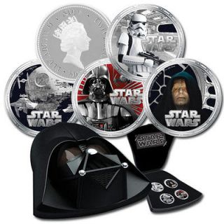 Niue 2011 2$ Star Wars 4x1Oz Silver Darth Vader Coin Set
