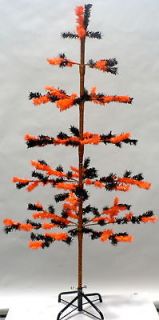HALLOWEEN DISPLAY TREE Orange & Black Christmas Tree 5