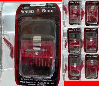 speed O guide clipper guard No 000 00 0 0a 1 1a 2 red universal Comb 