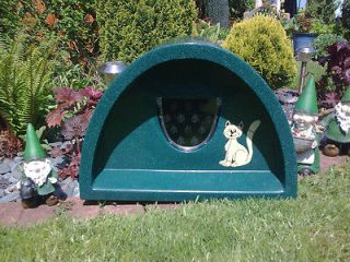 ALL SEASONS KENNEL PLASTIC CAT SHELTER  OUTDOOR CATHOUSE BED WITH FLAP