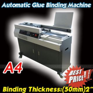 New A4 Automatic LCD GLUE BINDER book binding machine DMS50TZ A4
