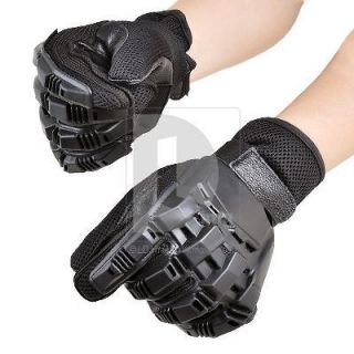 New Full Finger Super Grip Armor Paintball Swat Soft Airsoft Gloves 