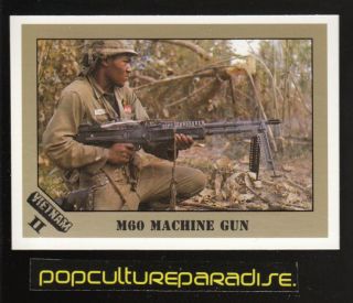 M60 M 60 MACHINE GUN Firearms 1991 Dart Vietnam II CARD