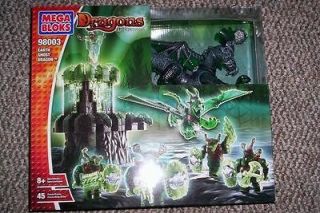 Mega Bloks Dragons Elementals Earth Ghost Dragon 98003 New RARE