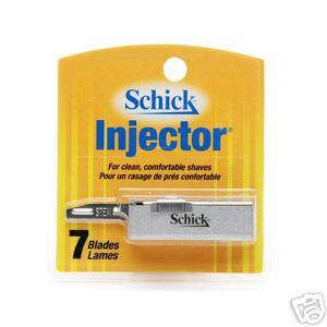 Schick Injector Blades 7 ea with durable chromium