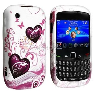   Hard Rubber Skin Case For Blackberry Curve 8520 8530 9300 9330 3G