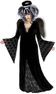 Black Gothic Dark Angel Plus Size Halloween Costume NEW Standard 