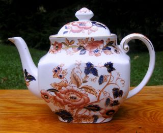 ONE vintage Imari Teapot By Enoch Wedgwood Tunstall.Patte​rn Old 