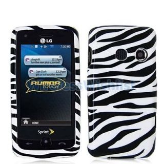 Black White Zebra Case Cover Accessory for LG Rumor Touch LN510 