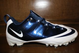   NIKE VAPOR CARBON FLY TD Molded Football Cleats Flywire Blue/White