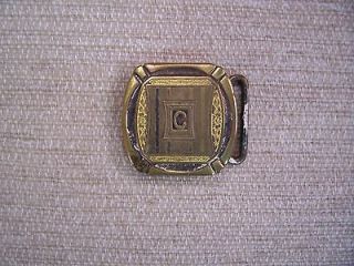 Very Old Small Metal Silver Plate Belt Buckle.