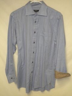 BURBERRY BLACK LABEL Blue Dress Shirt 40 15.75 x 35