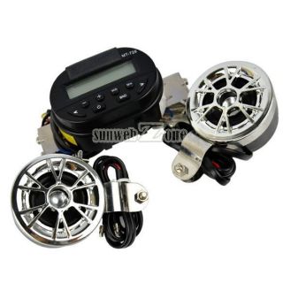   Motorcycle/ATV FM Radio And Waterproof  stereo speaker system Set