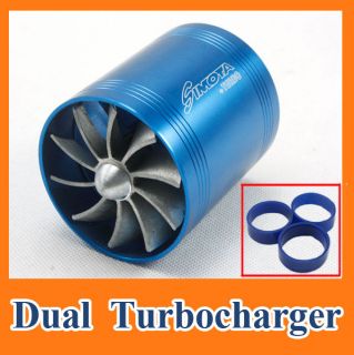   Intake Gas Fuel Saver Turbine Turbo Supercharger Engine Enhancer Fan