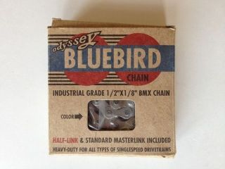 Odyssey Bluebird BMX Bike Chain Silver Single Speed Fixed Gear Half 