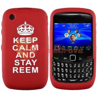 For BlackBerry Curve 8520/9300 Silicone Case/Cover   Keep Calm & Stay 