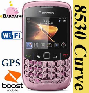 New RIM BlackBerry Curve 2 8530 PINK Cell Phone Boost Mobile 