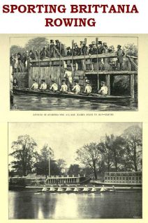 Rowing Boating Vintage Books on CD Sculling Oarsman Boat Race Gift for 