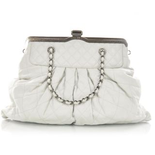 CHANEL Iridescent Calfskin CHIC QUILT Frame Tote Bag CC
