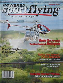 Powered Sport Flying Magazine January 2011 Turbine Powered Helicycle 