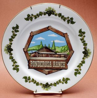 VTG Souvenir Travel Plate Ponderosa Ranch Nevada State Travel 