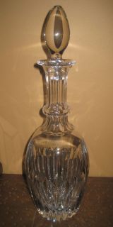   Glass Crystal Decanter with Stopper Sticker France Bottle Wine Brandy