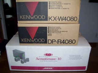 BOSE ACOUSTIMASS 10 SERIES I RED LINE WITH KENWOOD 5 CD CHANGER & DUAL 