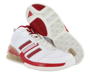 Adidas Bounce Artillery Ii Bball Mens Shoes White/red/silver Size