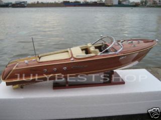 Pre Assembled and Handcrafted Wooden Speed Boat Model 26   Ready for 