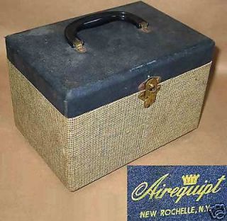 Vintage AIREQUIPT CAMERA BOX Covered Wood ROCHELLE NY