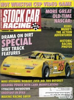   1998 STOCK CAR RACING BARRY GRANT HISTORIC RACING BILLY MOYERS WIN