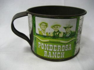 Vintage Bonanza Ponderosa Ranch Tin Cup