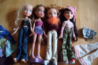 Bratz Dolls 2001   1st ever Cloe Jade Yasmin & Meygan