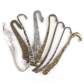40x160811 Mixed New Wholesale Silvery Alloy Little Bookmarks Charms