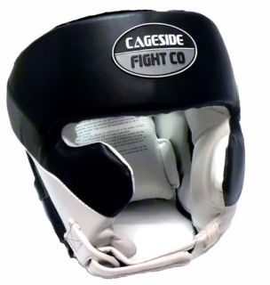 Cageside Defender MMA Headgear, leather boxing muay thai head gear
