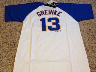 Zack Greinke Milwaukee Brewers Majestic T Shirt Jersey NEW MLB NWT 